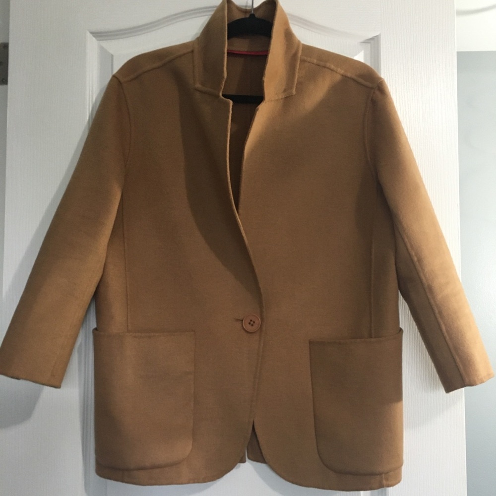 Blazer with double faced